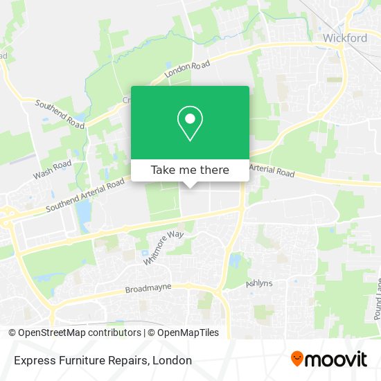 Express Furniture Repairs map