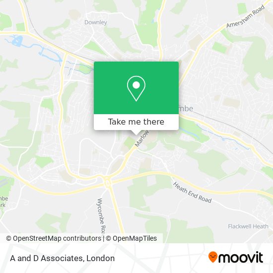 A and D Associates map