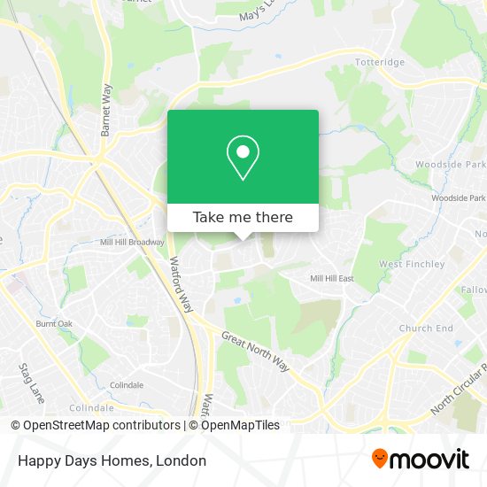 Happy Days Homes map