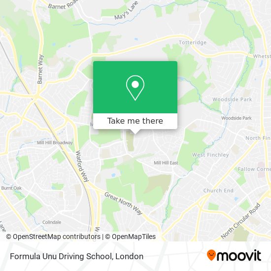 Formula Unu Driving School map