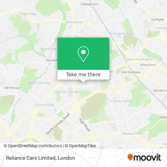 Reliance Cars Limited map