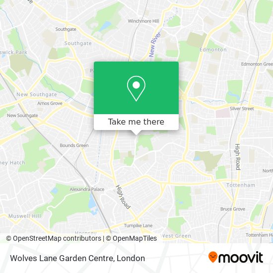 Wolves Lane Garden Centre map