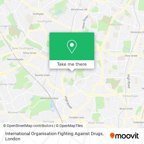 International Organisation Fighting Against Drugs map