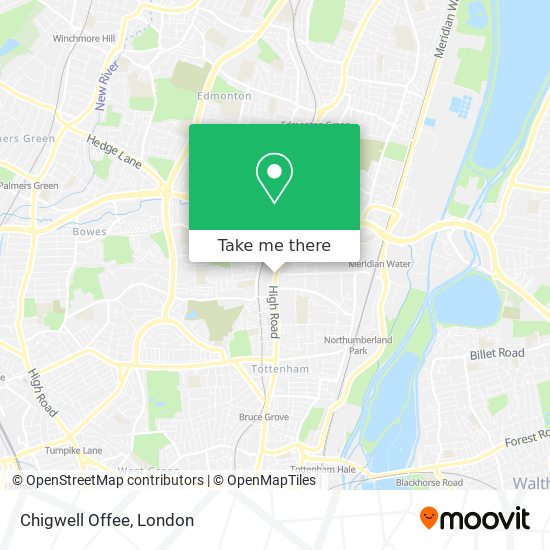 Chigwell Offee map