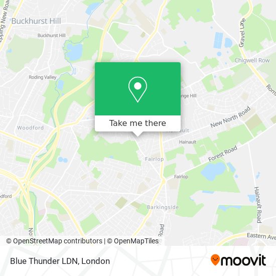 Blue Thunder LDN map