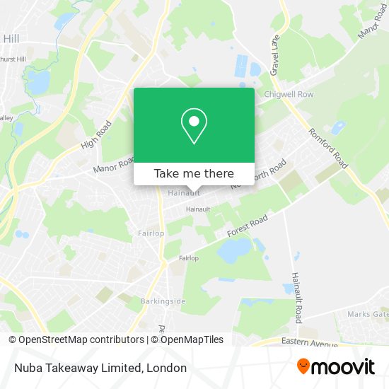 Nuba Takeaway Limited map