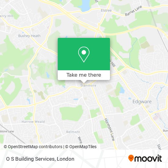 O S Building Services map