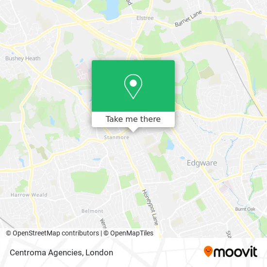 Centroma Agencies map