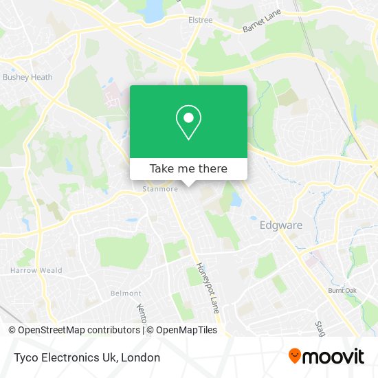 Tyco Electronics Uk map
