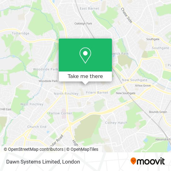 Dawn Systems Limited map