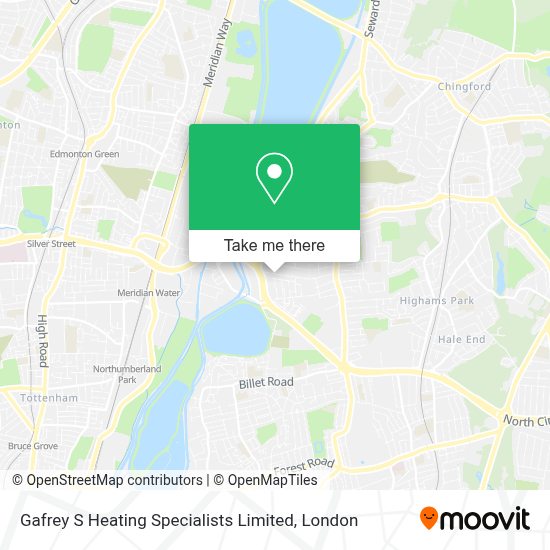 How to get to Gafrey S Heating Specialists Limited in Chingford by Bus,  Train or Tube?