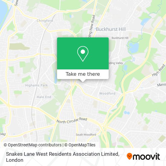 Snakes Lane West Residents Association Limited map