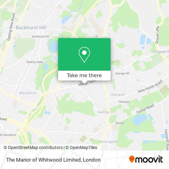 The Manor of Whitwood Limited map