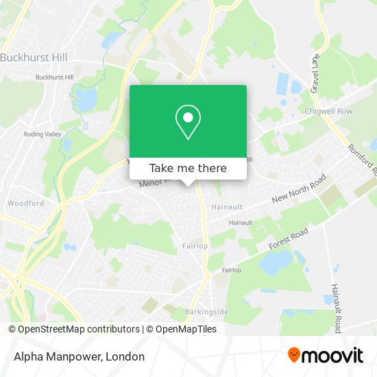 Alpha Manpower map