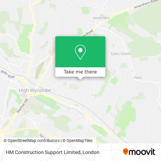 HM Construction Support Limited map