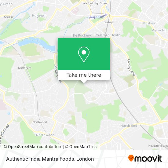 Authentic India Mantra Foods map