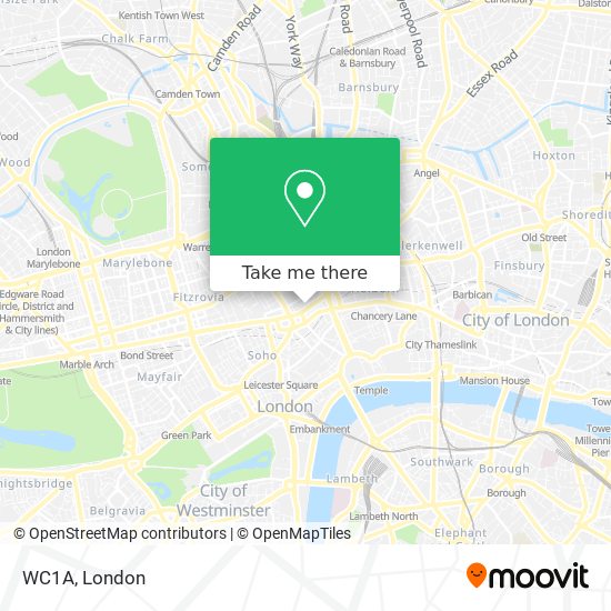 WC1A map