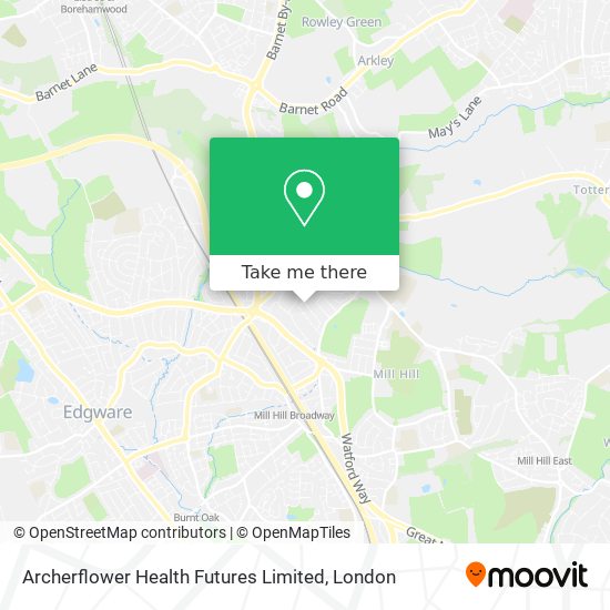 Archerflower Health Futures Limited map