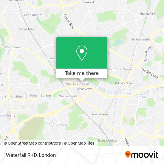 Waterfall RKD map