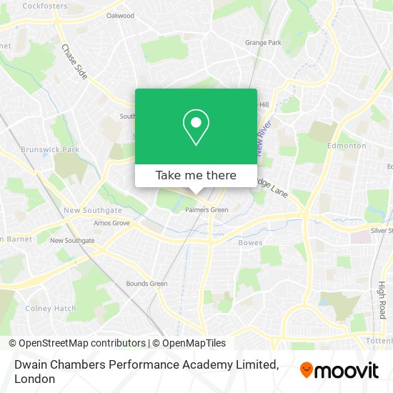 Dwain Chambers Performance Academy Limited map