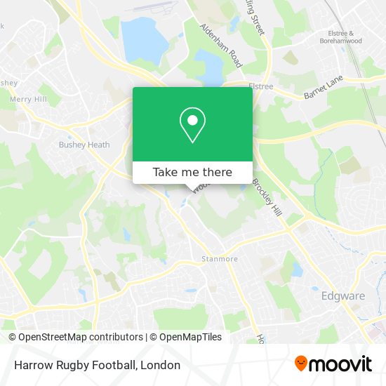 Harrow Rugby Football map