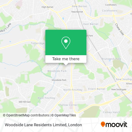 Woodside Lane Residents Limited map