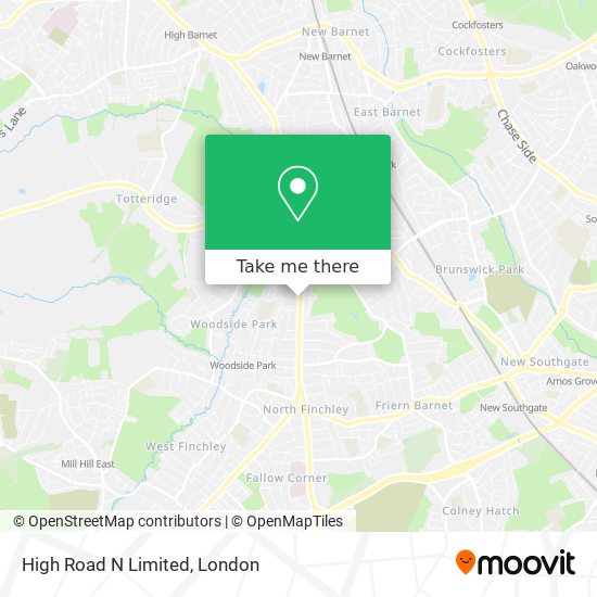 High Road N Limited map