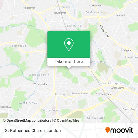 St Katherines Church map