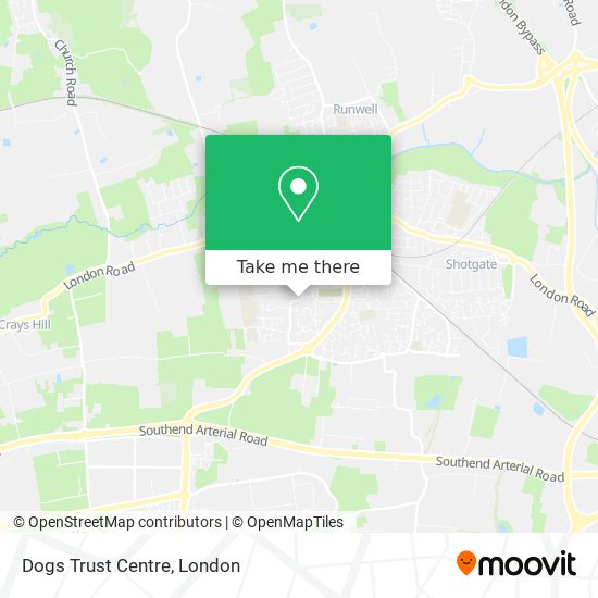 Dogs Trust Centre map
