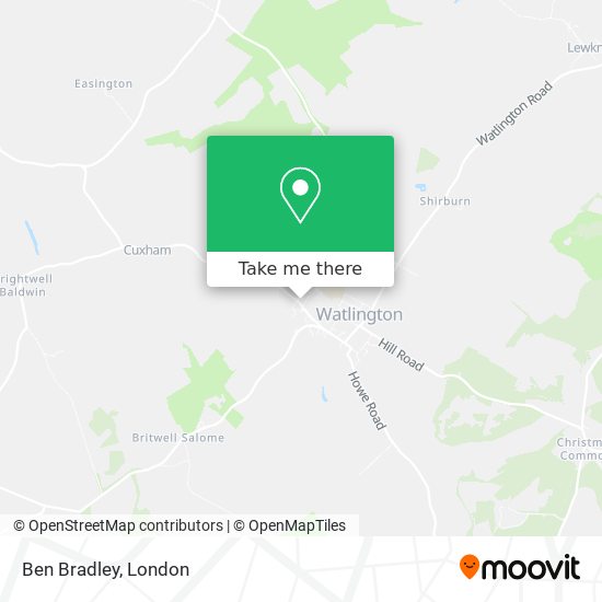Ben Bradley map
