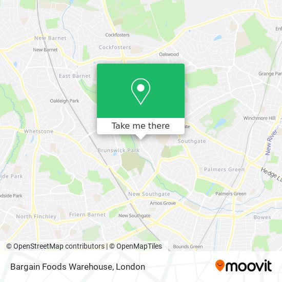 Bargain Foods Warehouse map