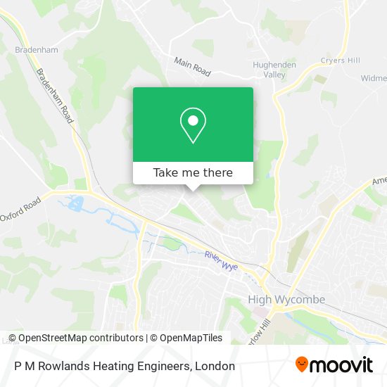 P M Rowlands Heating Engineers map