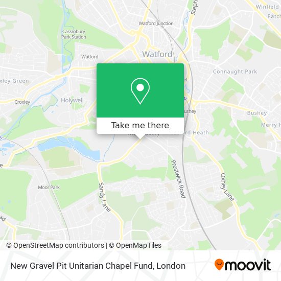 New Gravel Pit Unitarian Chapel Fund map