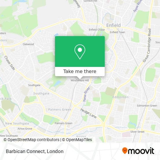 Barbican Connect map