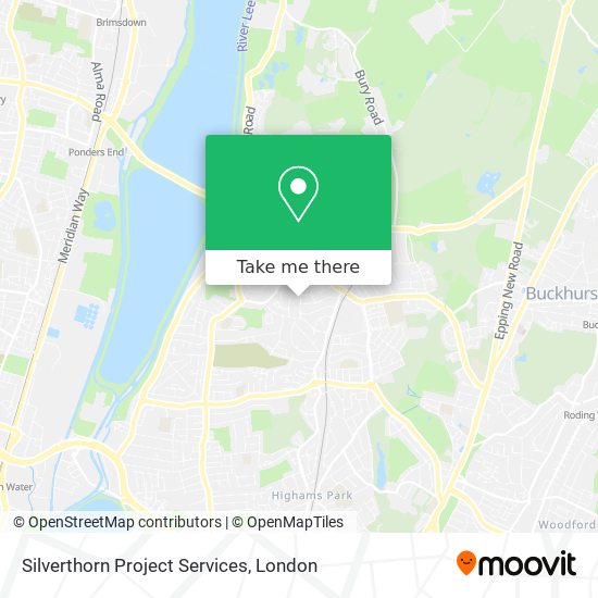 Silverthorn Project Services map