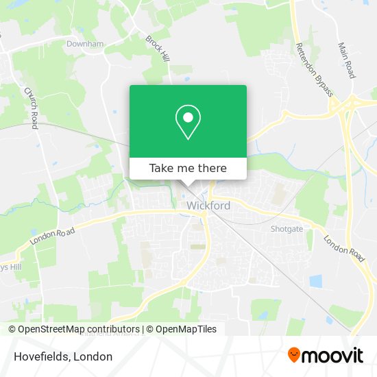 Hovefields map
