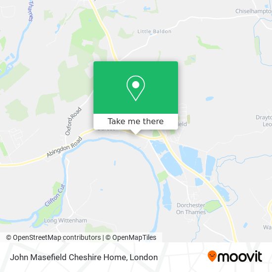 John Masefield Cheshire Home map