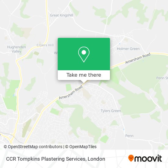 CCR Tompkins Plastering Services map