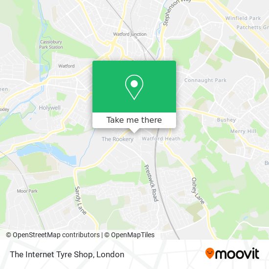 The Internet Tyre Shop map