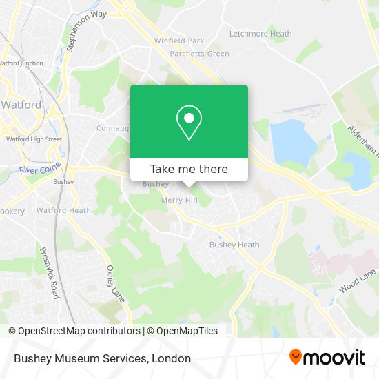 Bushey Museum Services map