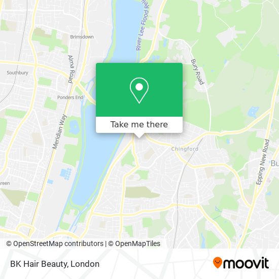 BK Hair Beauty map