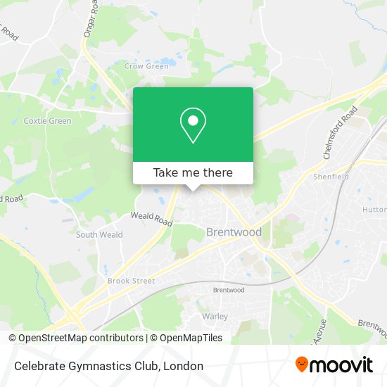 Celebrate Gymnastics Club map
