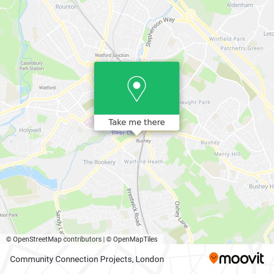 Community Connection Projects map
