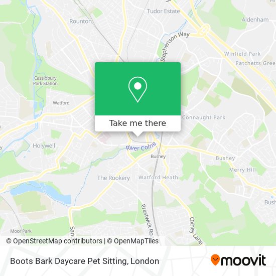 Boots Bark Daycare Pet Sitting map