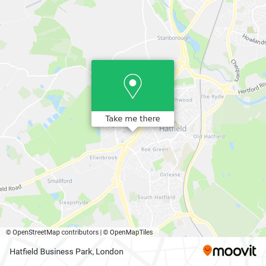 Hatfield Business Park map