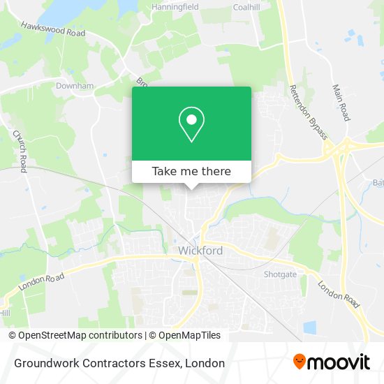 Groundwork Contractors Essex map