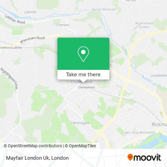 Mayfair London Uk map