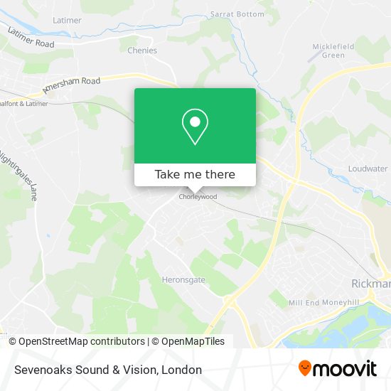 Sevenoaks Sound & Vision map