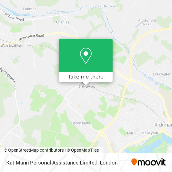 Kat Mann Personal Assistance Limited map