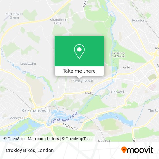 Croxley Bikes map